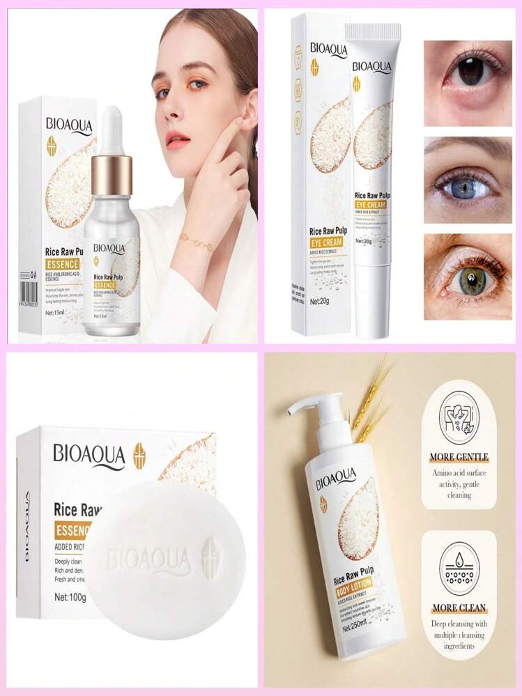 "Piel Radiante y Suave: Combo de Skin Care de Arroz"
