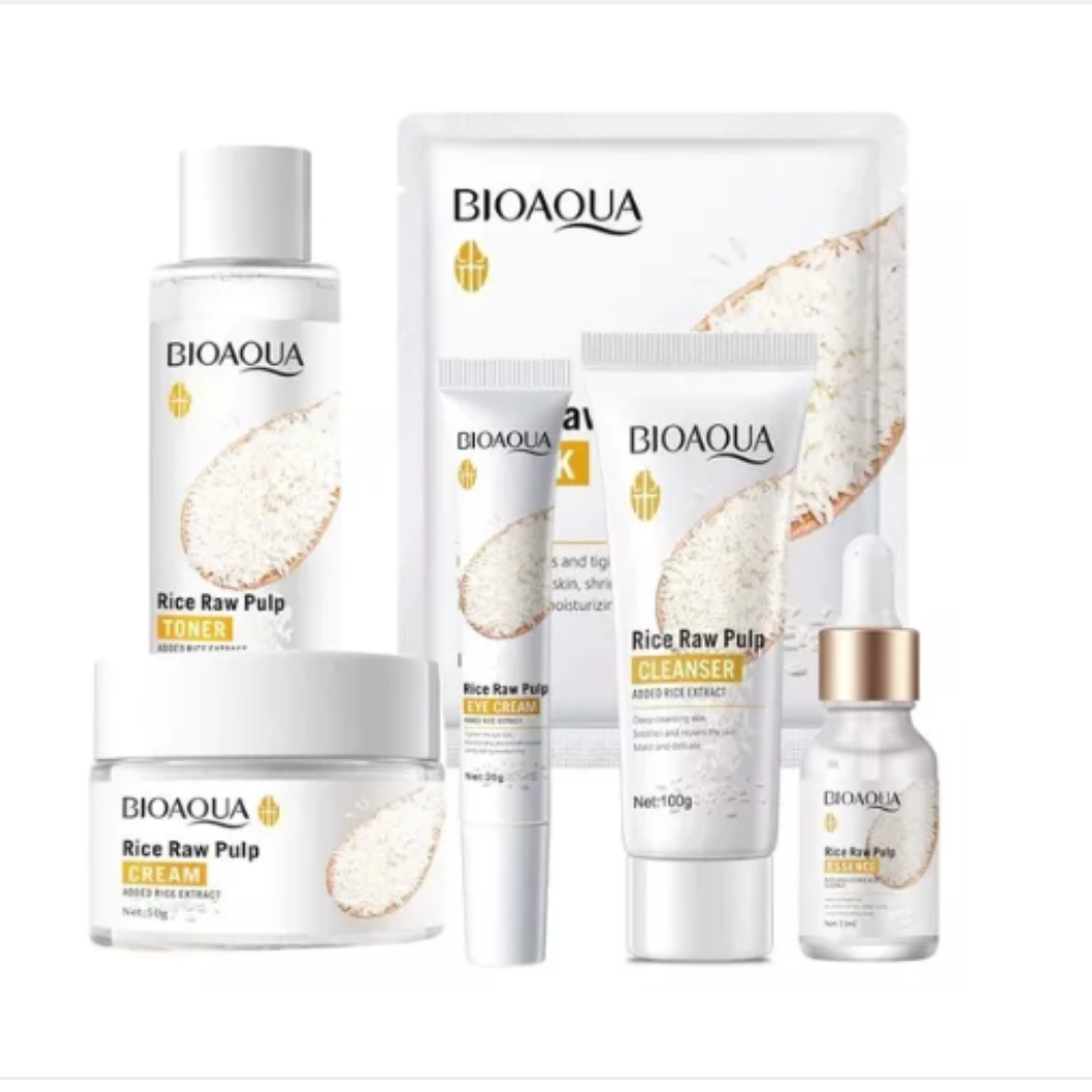 "Piel Radiante y Suave: Combo de Skin Care de Arroz"