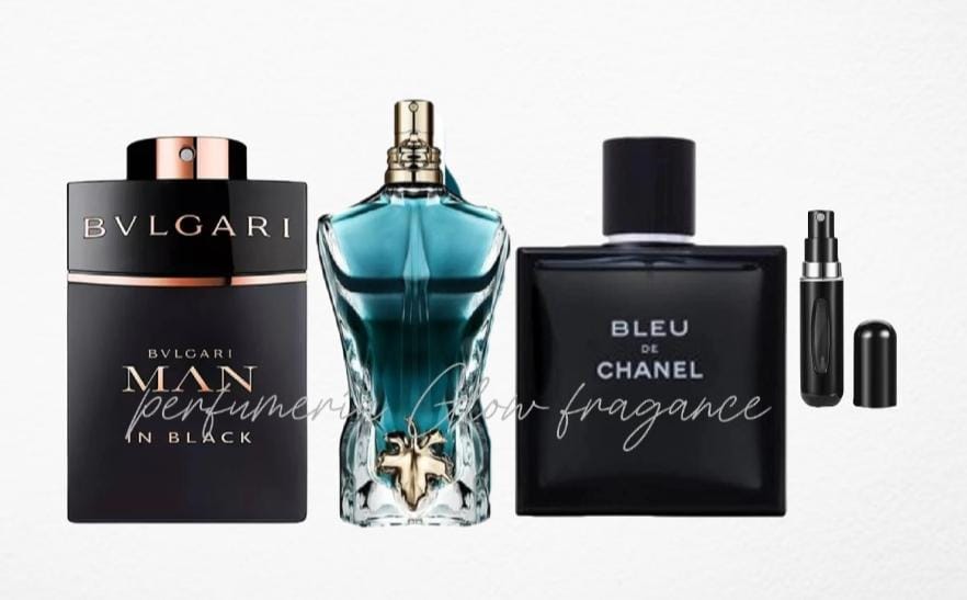 Combo de 3 Perfumes Bleu, Jean Paul LeBeau y Man in Black + Perfume Recargable!
